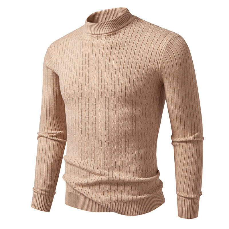 Herren Rollkragenpullover Strickpullover Modern Grobstrick