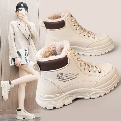 Damen Winterstiefel Warm Fleece Rutschfest Schnee Stiefel - BerlinGlamour
