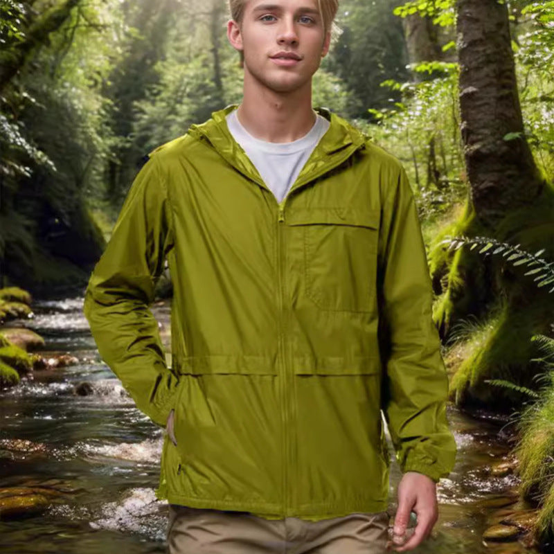 Herren Outdoor-Jacke Winddicht Wasserdicht Funktionell