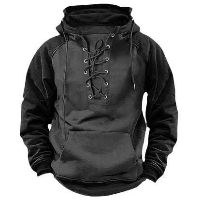 Herren Kapuzenpulli Modern mit Schnürung Trendig