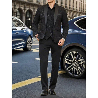 Herren Blazer Smoking Elegant mit Muster Berlin Style