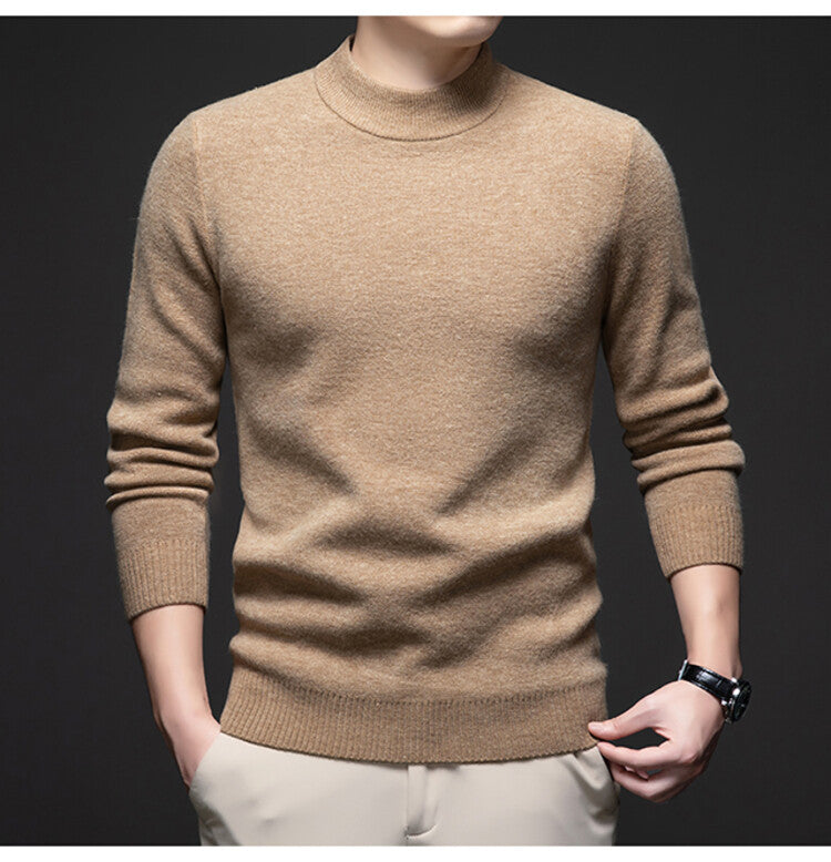 Herren Rollkragenpullover Weich Eleganter Pullover Männer