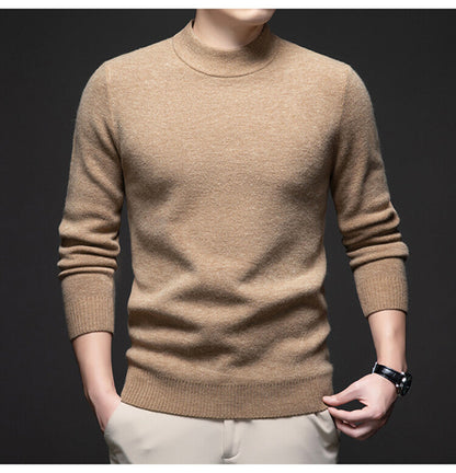 Herren Rollkragenpullover Weich Eleganter Pullover Männer