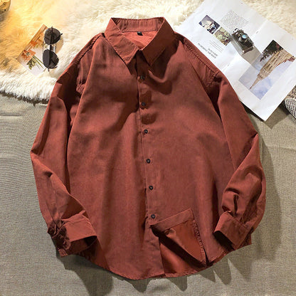 Herren Hemdbluse Atmungsaktiv Baumwolle mit Taschen - BerlinGlamour
