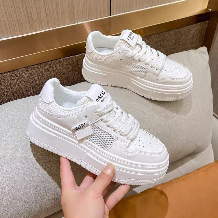 Damen Sneaker Bequem Atmungsaktiv Plateau Schuhe