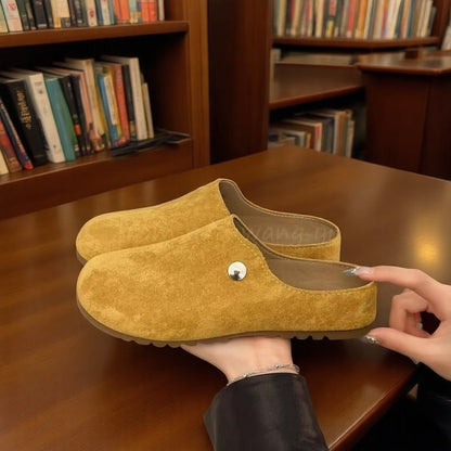 Damen Slipper Elastisch Bequem Warm