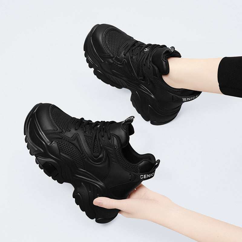 Damen Plateausneaker Sportlich Atmungsaktiv Größe 36-41 - BerlinGlamour