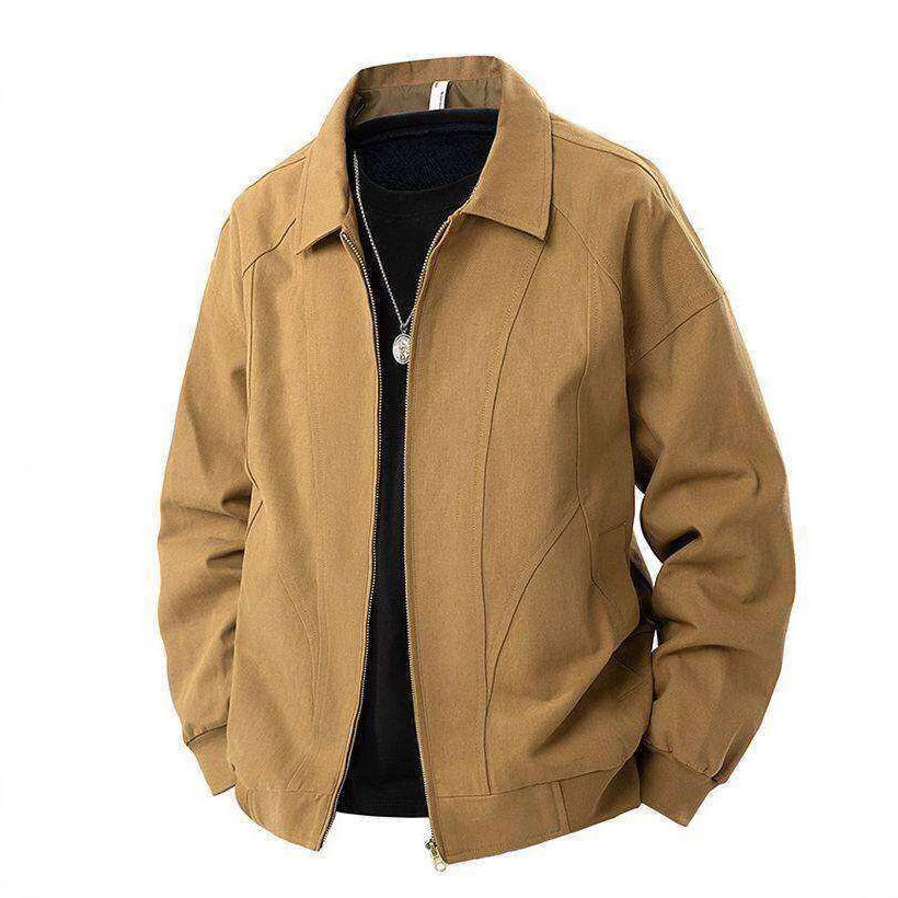 Herren Übergangsjacke Lässig Modern mit Stehkragen und Taschen