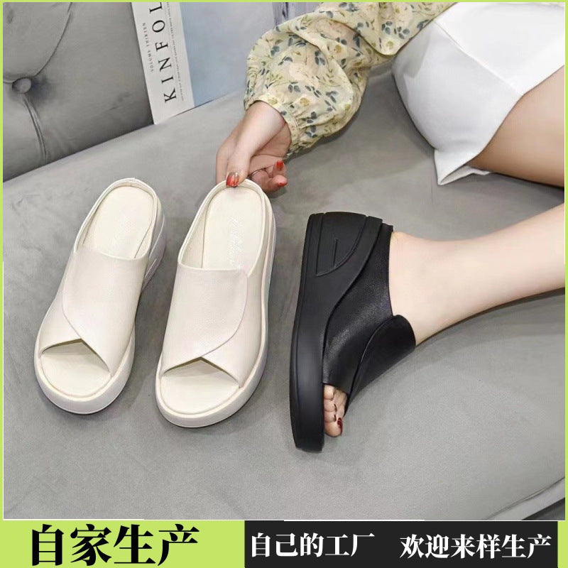 Damen Wedgesandalen Hochmodisch Riemchen Design bequem