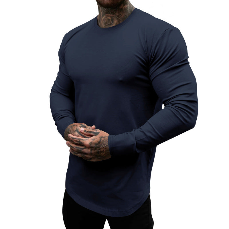 Herren T-Shirt Langarm Elastisch Feuchtigkeitstransportierend