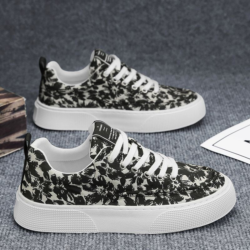 Damen Sneaker Floralmuster Sommer Mode - BerlinGlamour