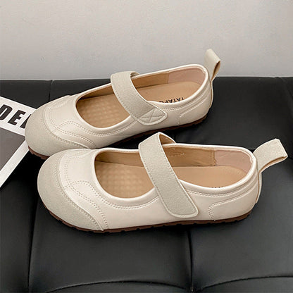Damen Ballerinas Komfortabel Klettverschluss Elegante Schuhe