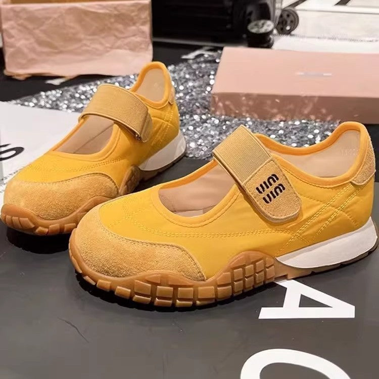 Sneaker Damen Sportlich Bequem Klettverschluss