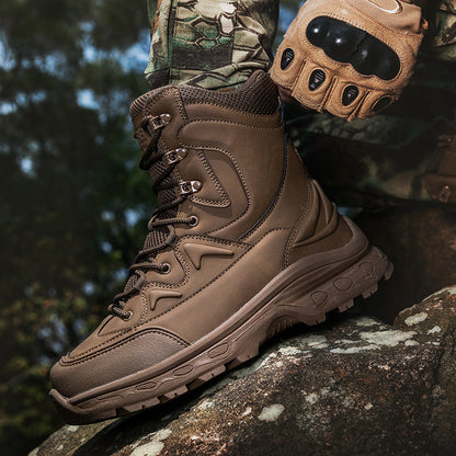 Herren Outdoor-Stiefel Wasserdicht Knöchelschutz Rutschfest
