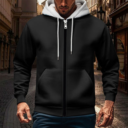 Herren Kapuzenjacke Doppellagig Warm Wasserabweisend