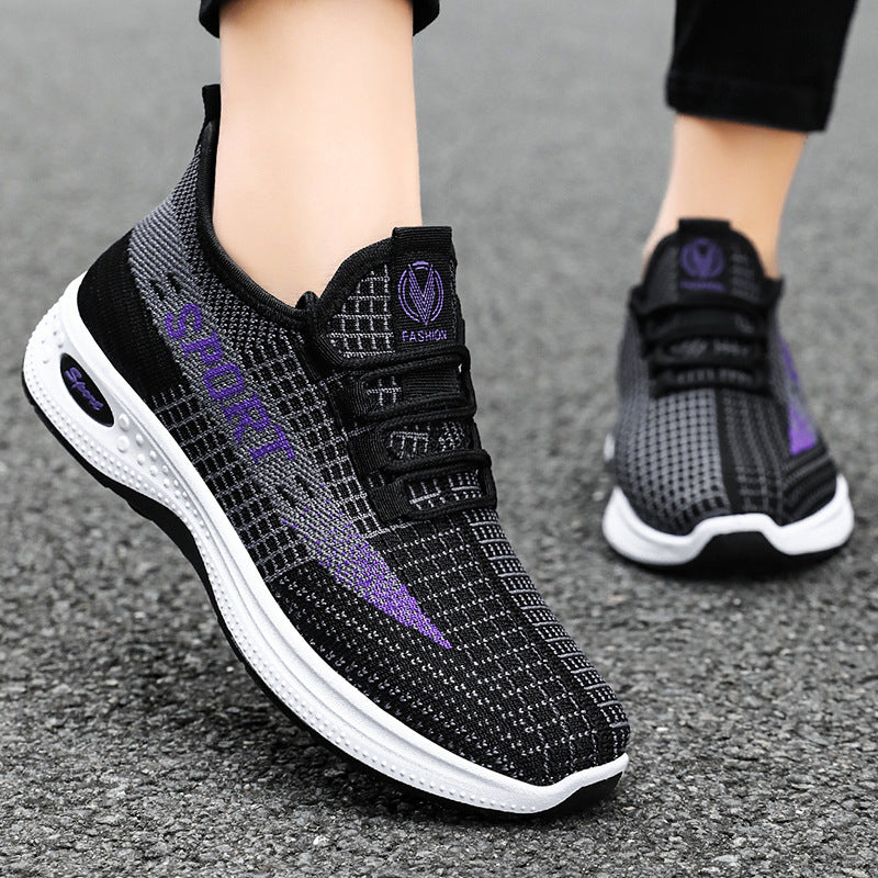 Damen Fitness Sneaker Atmungsaktiv Sportlich Laufschuhe