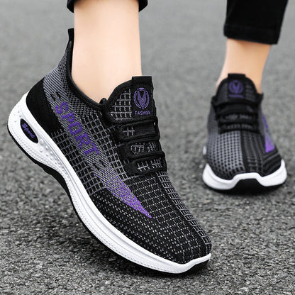 Damen Fitness Sneaker Atmungsaktiv Sportlich Laufschuhe