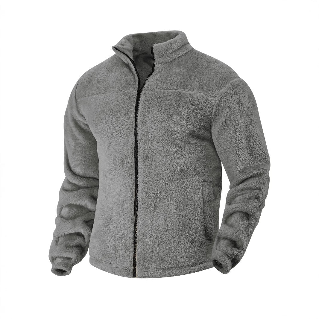 Herren Fleecejacke Weich Warm Hochkragen