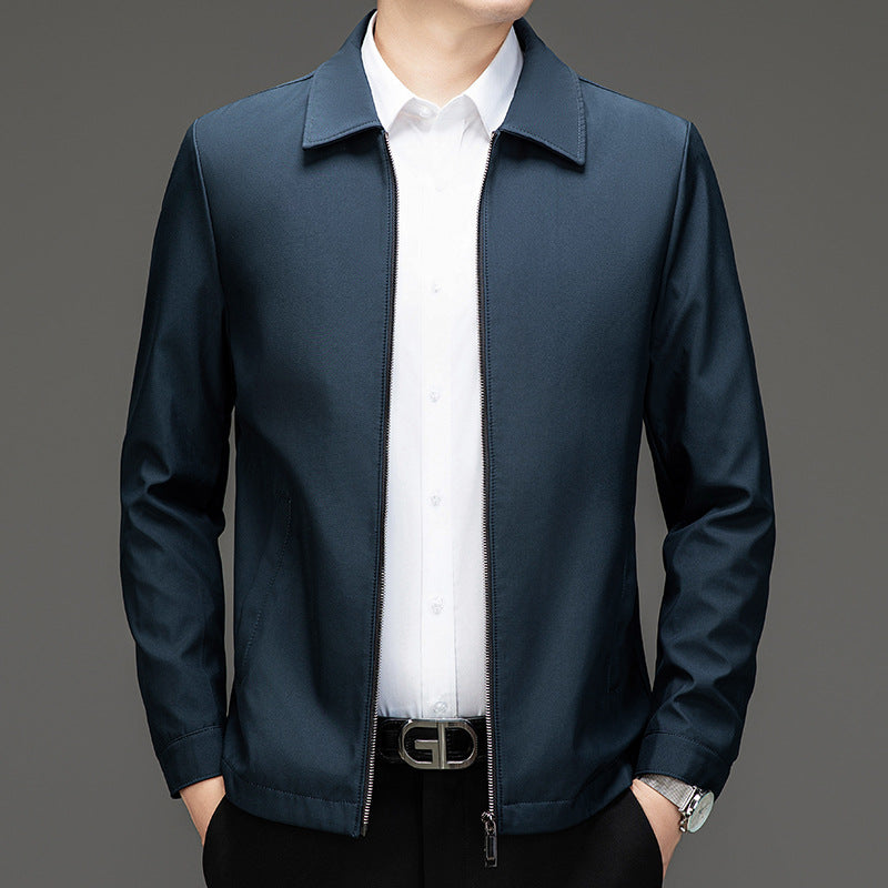 Herren Übergangsjacke Lässig Modern mit Reißverschluss und Taschen