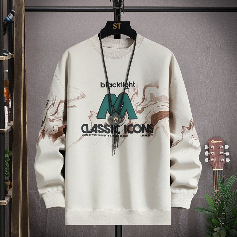 Herren Sweatshirt Modern mit Grafikdruck Trendy Style