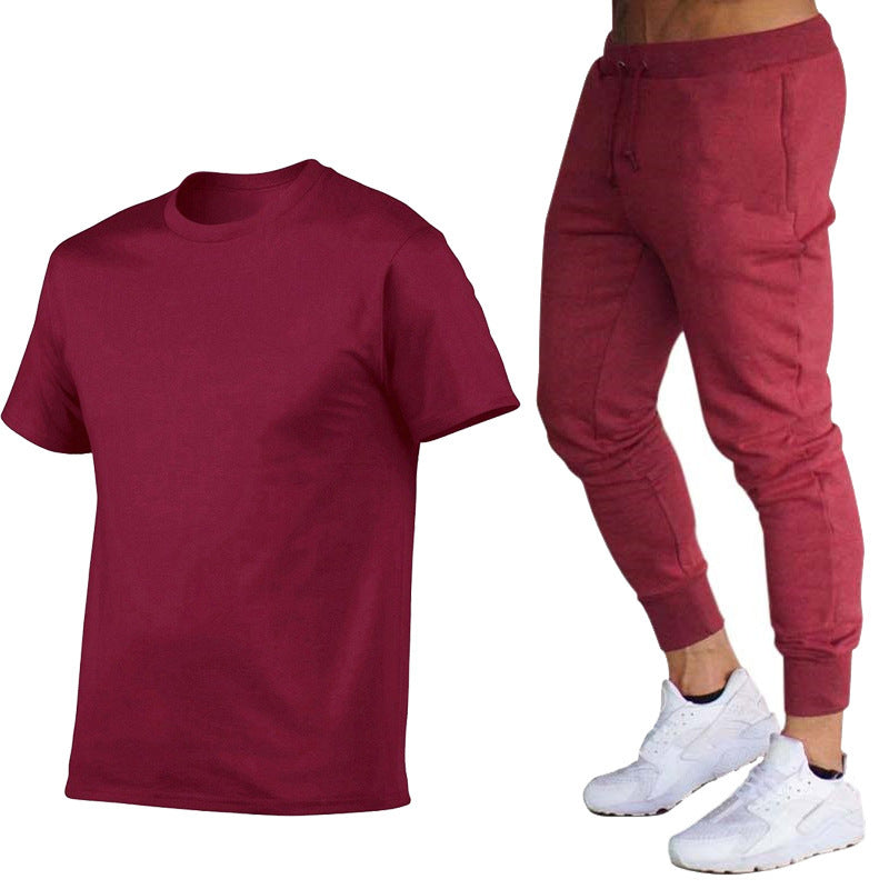 Herren Sportset Funktionales T-Shirt und Jogginghose Set