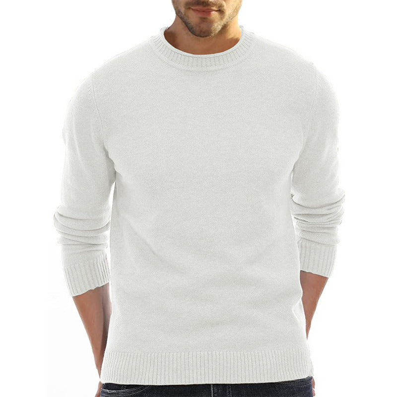 Herren Pullover Rundhals aus Baumwolle Weich Bequem