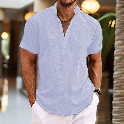 Herren Kurzarm-Shirt Freizeit Hemd Casual Berlin