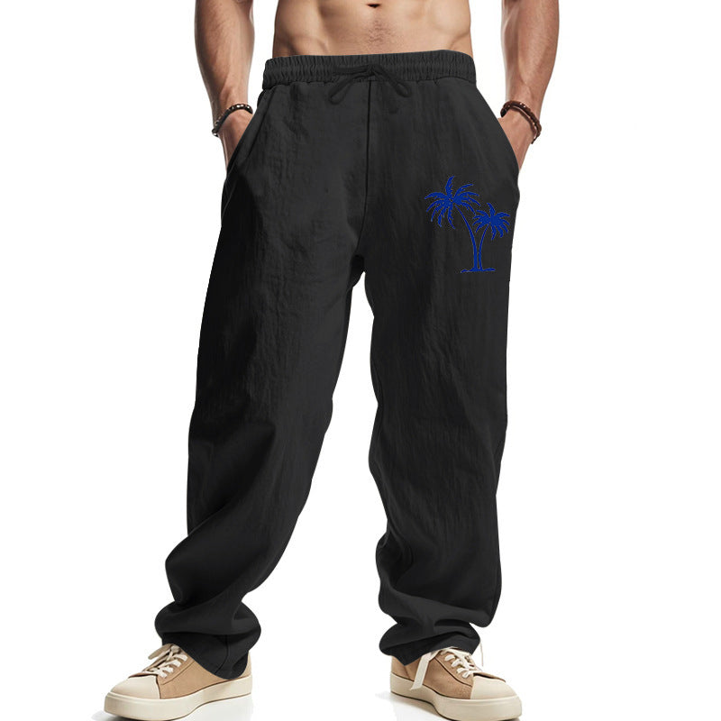 Herren Freizeithose Bequem mit Logo-Print Modern