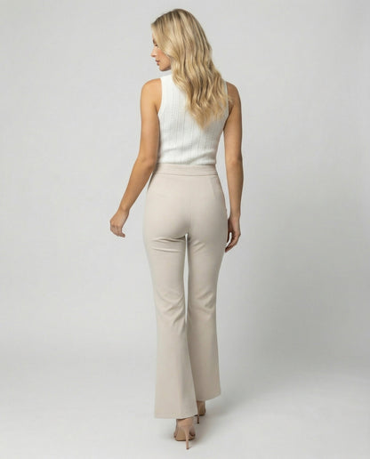 Damen Anzughose Bootcut mit Schlitz und Stretch