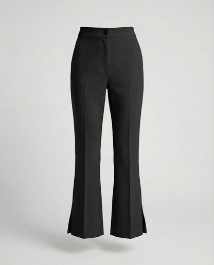 Damen Anzughose Bootcut mit Schlitz und Stretch