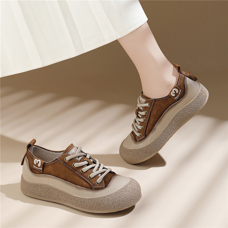 Damen Freizeitschuhe Bequem Elastisch Schnürsenkel Modisch - BerlinGlamour