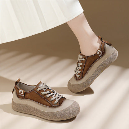 Damen Freizeitschuhe Bequem Elastisch Schnürsenkel Modisch - BerlinGlamour