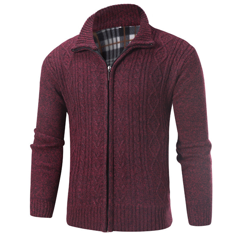 Herren Strickpullover Stehkragen Modern Trendy
