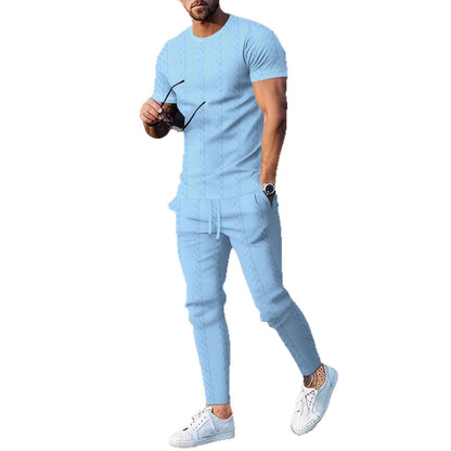 Herren Freizeit-Set Strukturiert Modern Berlin Style