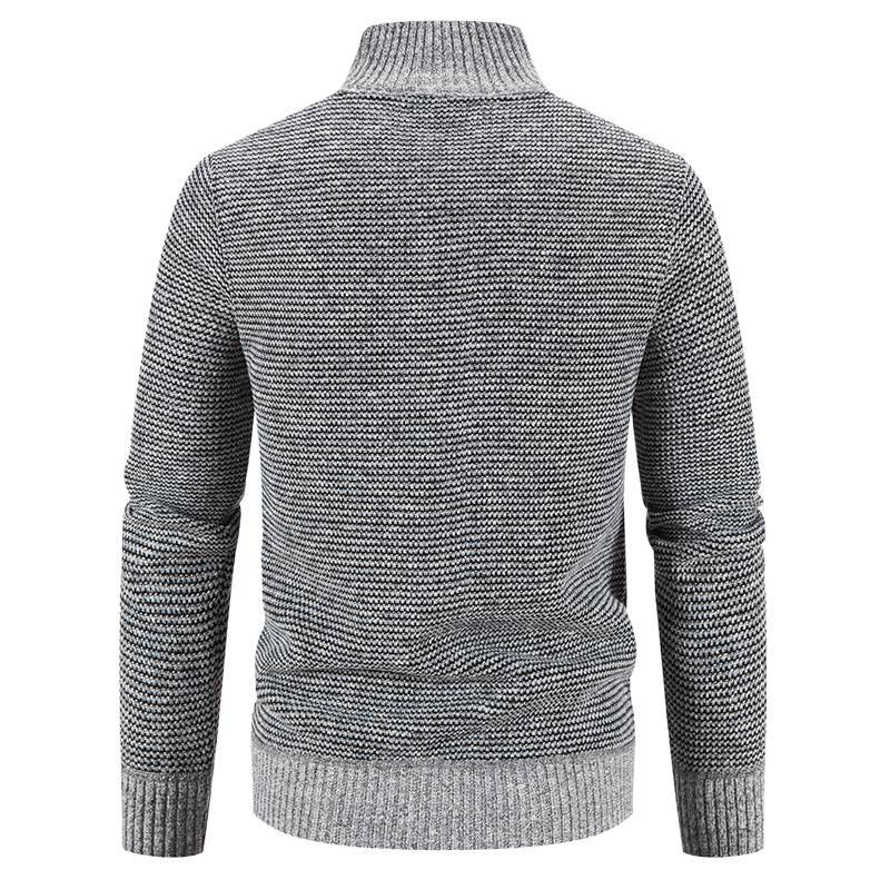 Herren Steppjacke Lässig Strick Ärmel Winterjacke
