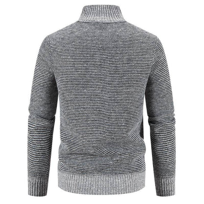 Herren Steppjacke Lässig Strick Ärmel Winterjacke