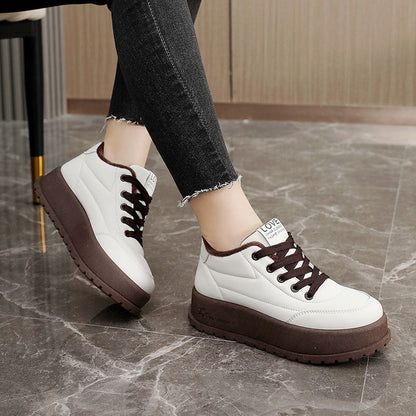 Damen Winter Sneaker High-Top Fleece Innenfutter Warm