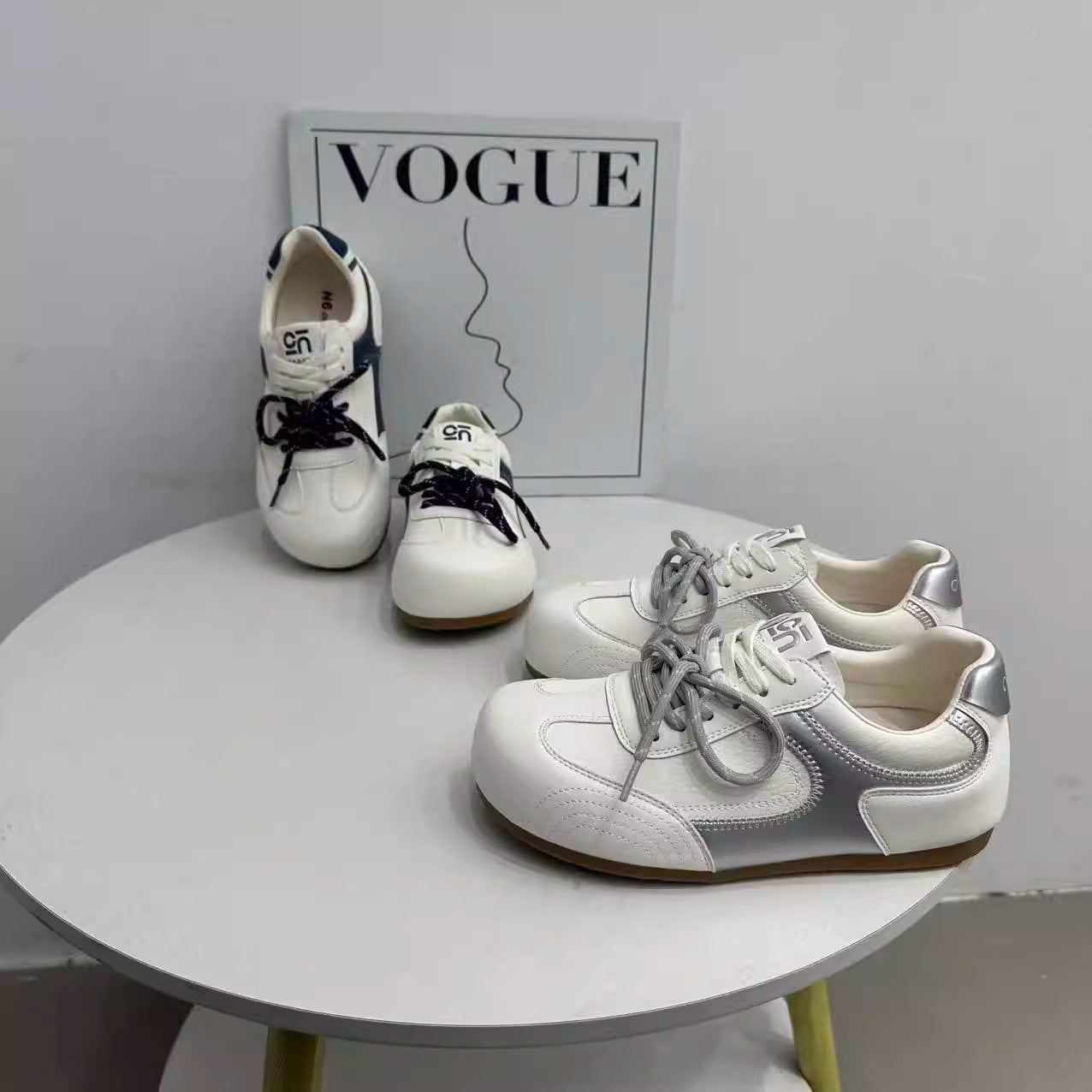 Damen Sneakers Sportlich Retro Atmungsaktiv