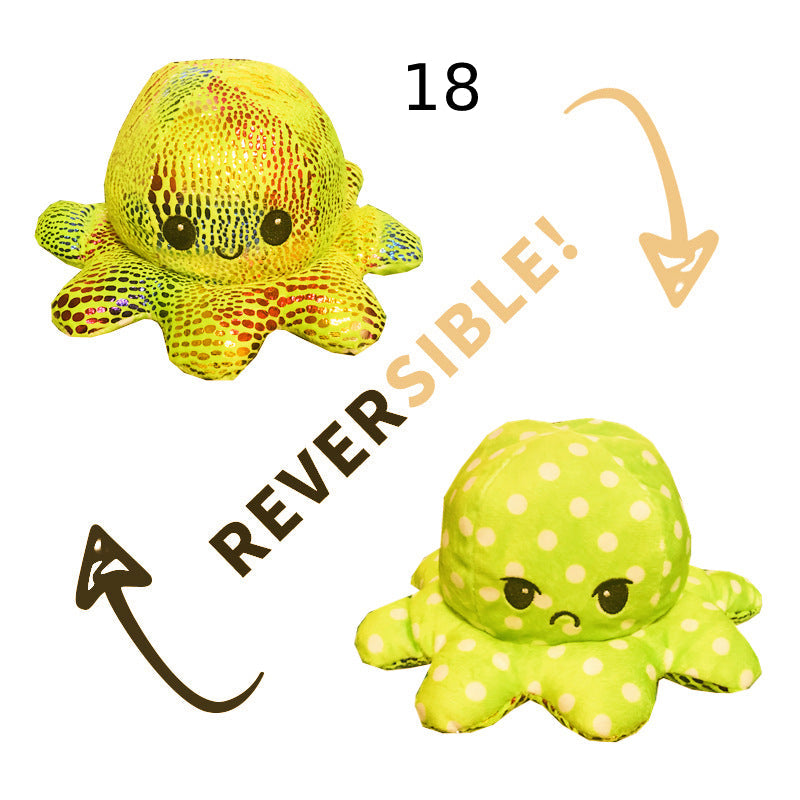 Reversibler Plüsch Octopus Kuscheltier Einzigartig