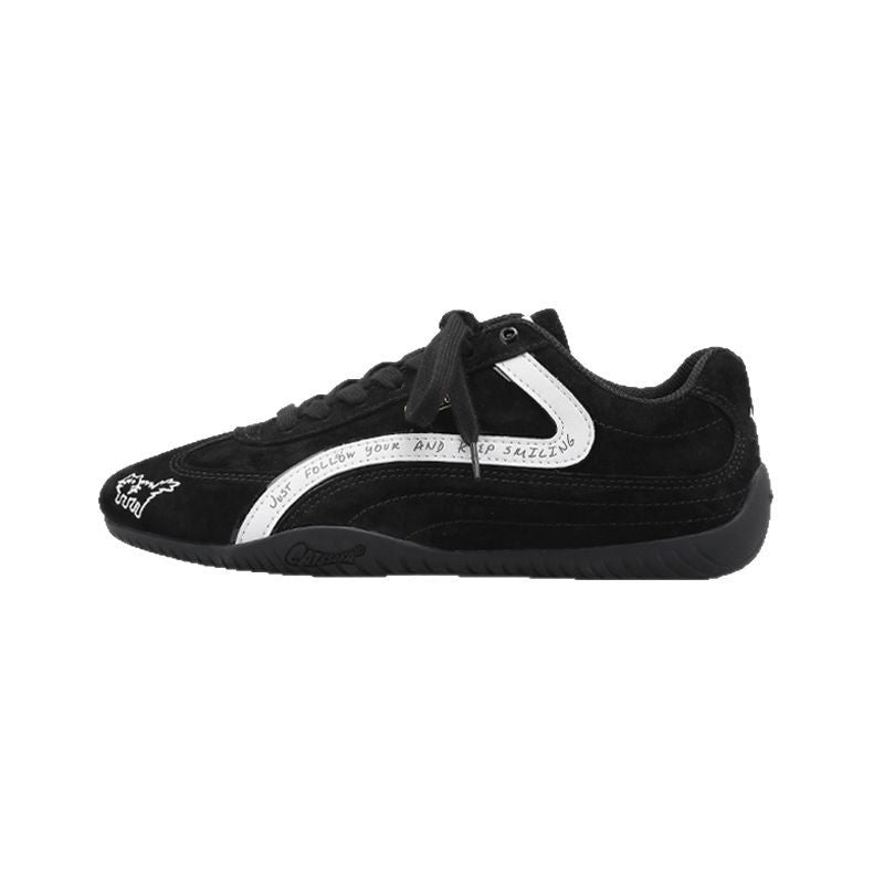 Damen Sneaker Sportlich Wildleder Laufsohle