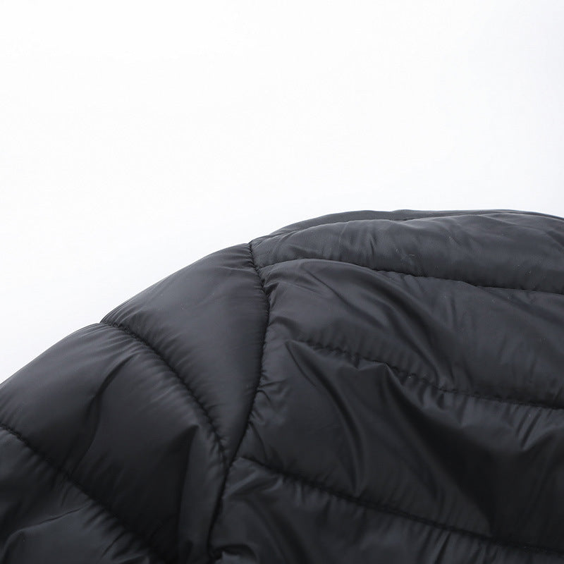 Herren Steppjacke Isoliert mit atmungsaktiver Kapuze Warm
