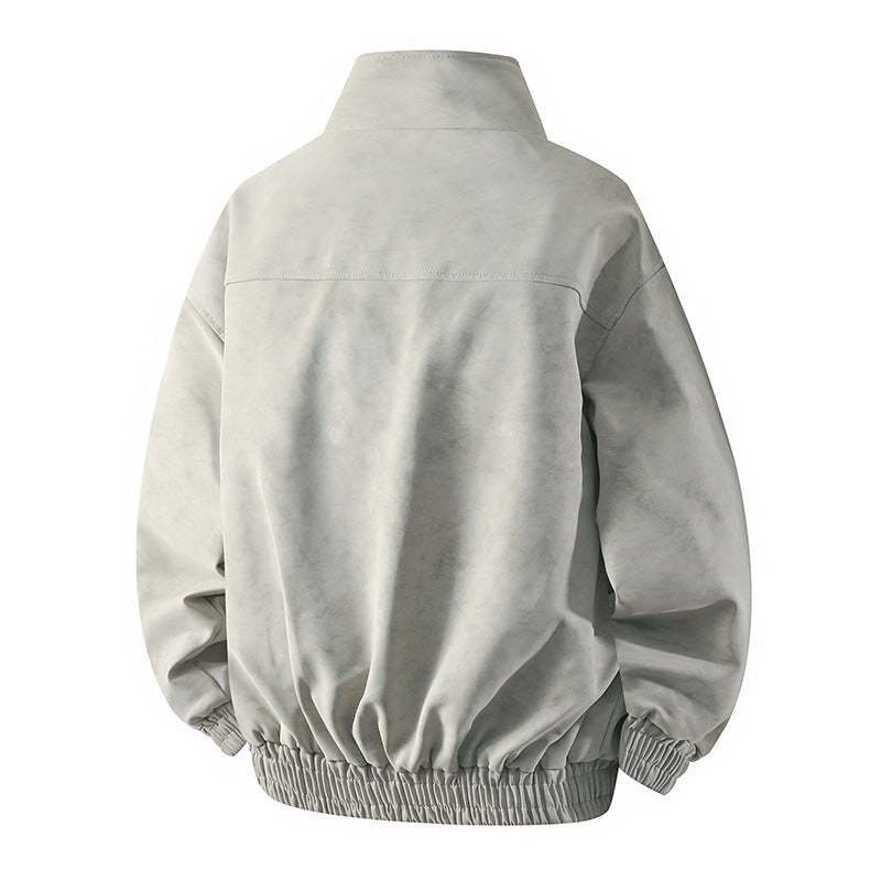 Herren Übergangsjacke Modern mit Hochkragen und Weichem Innenfutter - BerlinGlamour