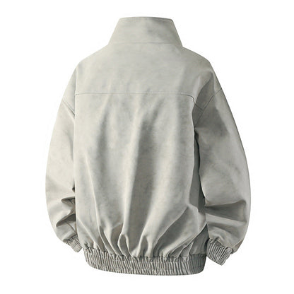 Herren Übergangsjacke Modern mit Hochkragen und Weichem Innenfutter - BerlinGlamour