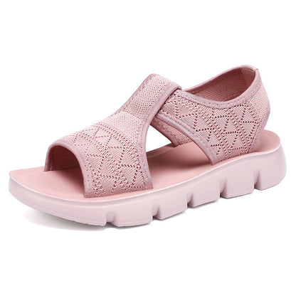 Damen Sandalen Bequem Elastisch Rutschfest