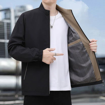 Herren Windjacke Leicht Elastisch Mit Innenfutter Trendig - BerlinGlamour