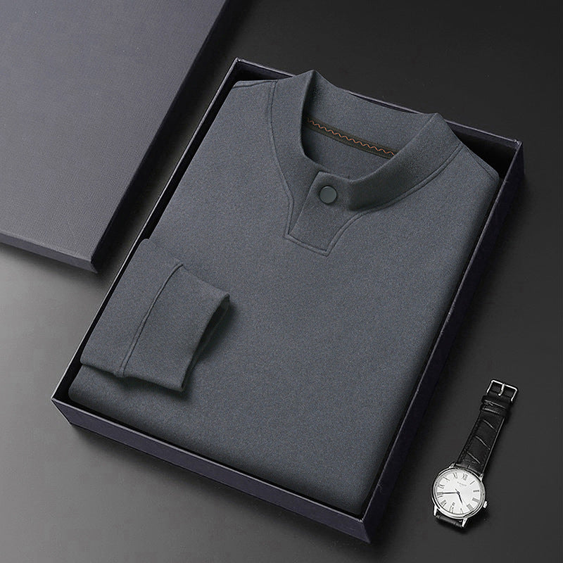 Herren Poloshirt Elegantes Design Stehkragen Modern