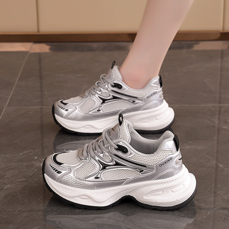 Damen Sneaker Sportlich Atmungsaktiv Mit Stabiler Sohle