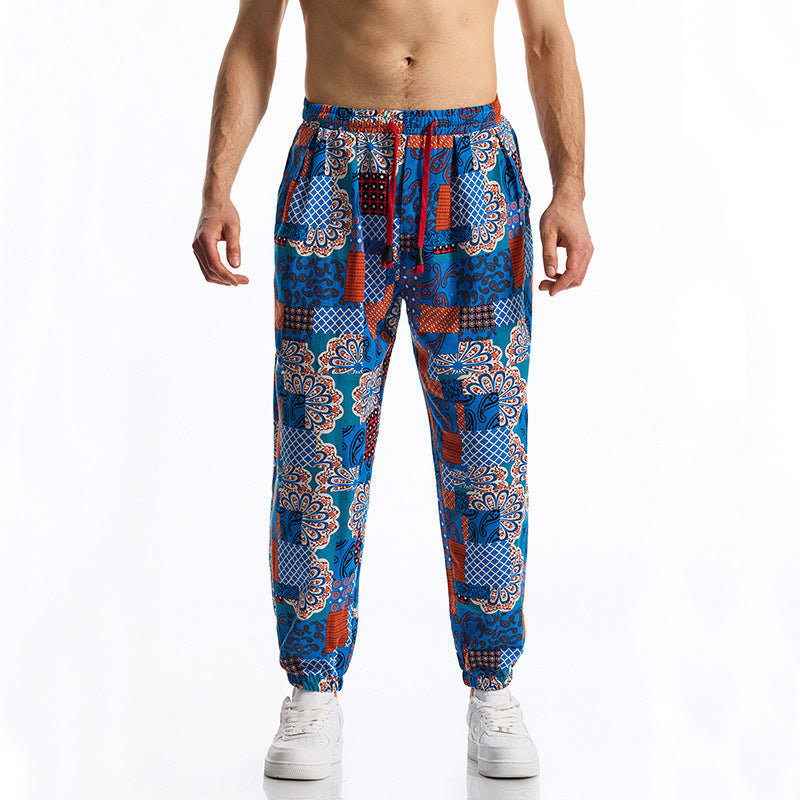 Herren Freizeithose Bunt Elastisch Komfort Hose