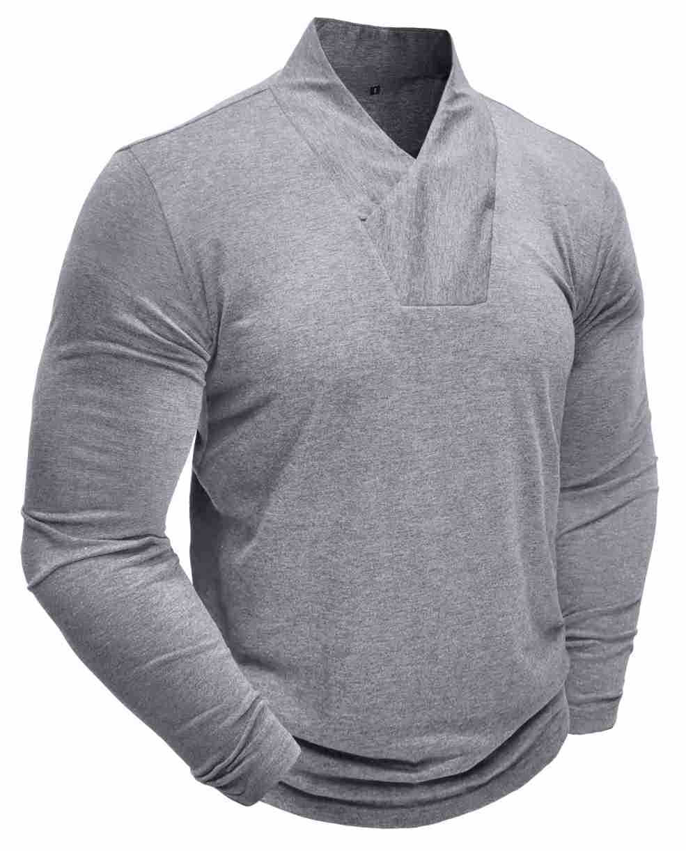Herren Longsleeve V-Ausschnitt Modern Berlin Style
