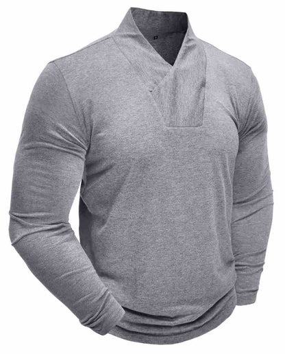 Herren Longsleeve V-Ausschnitt Modern Berlin Style